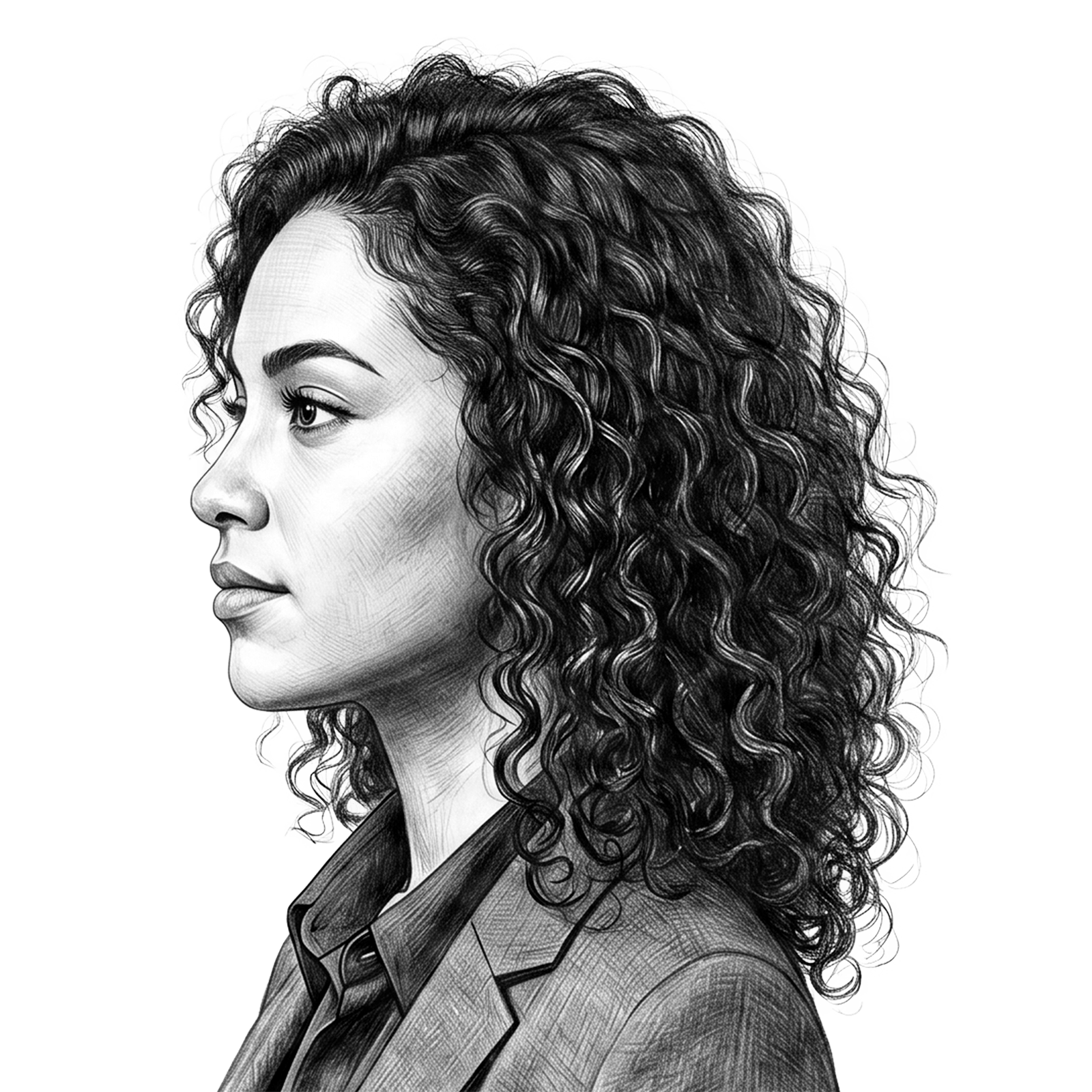 Illustration of a confident business leader in profile, representing executive presence, leadership insight, and professional development through RHR’s Leadership Assessment, Coaching, and Development Solutions.