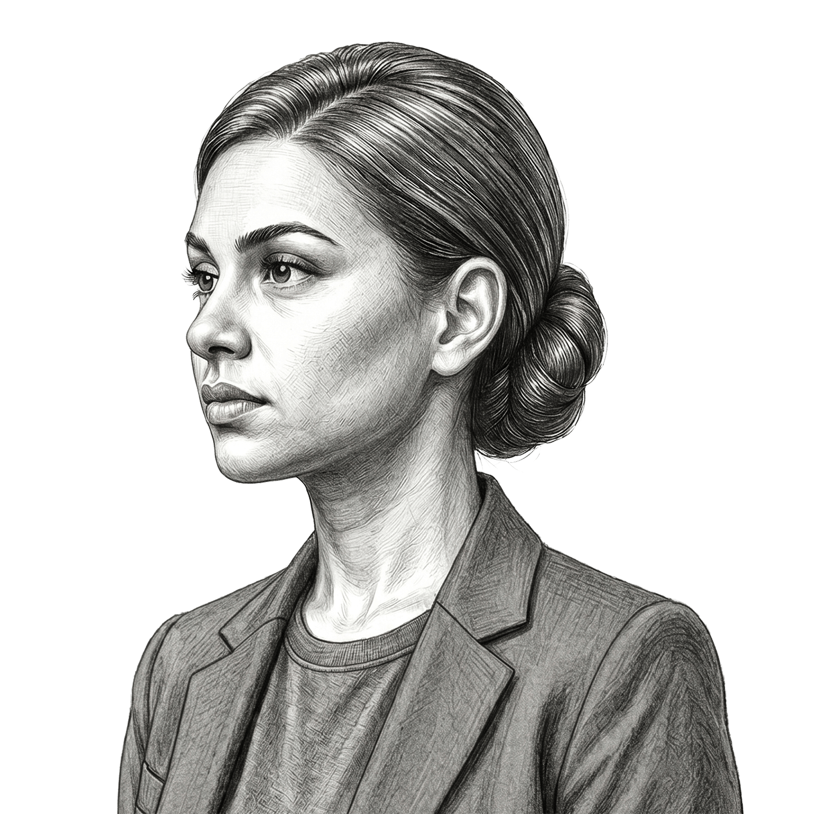 Illustration of a confident business leader in profile, representing executive presence, leadership insight, and professional development through RHR’s Leadership Assessment, Coaching, and Development Solutions.