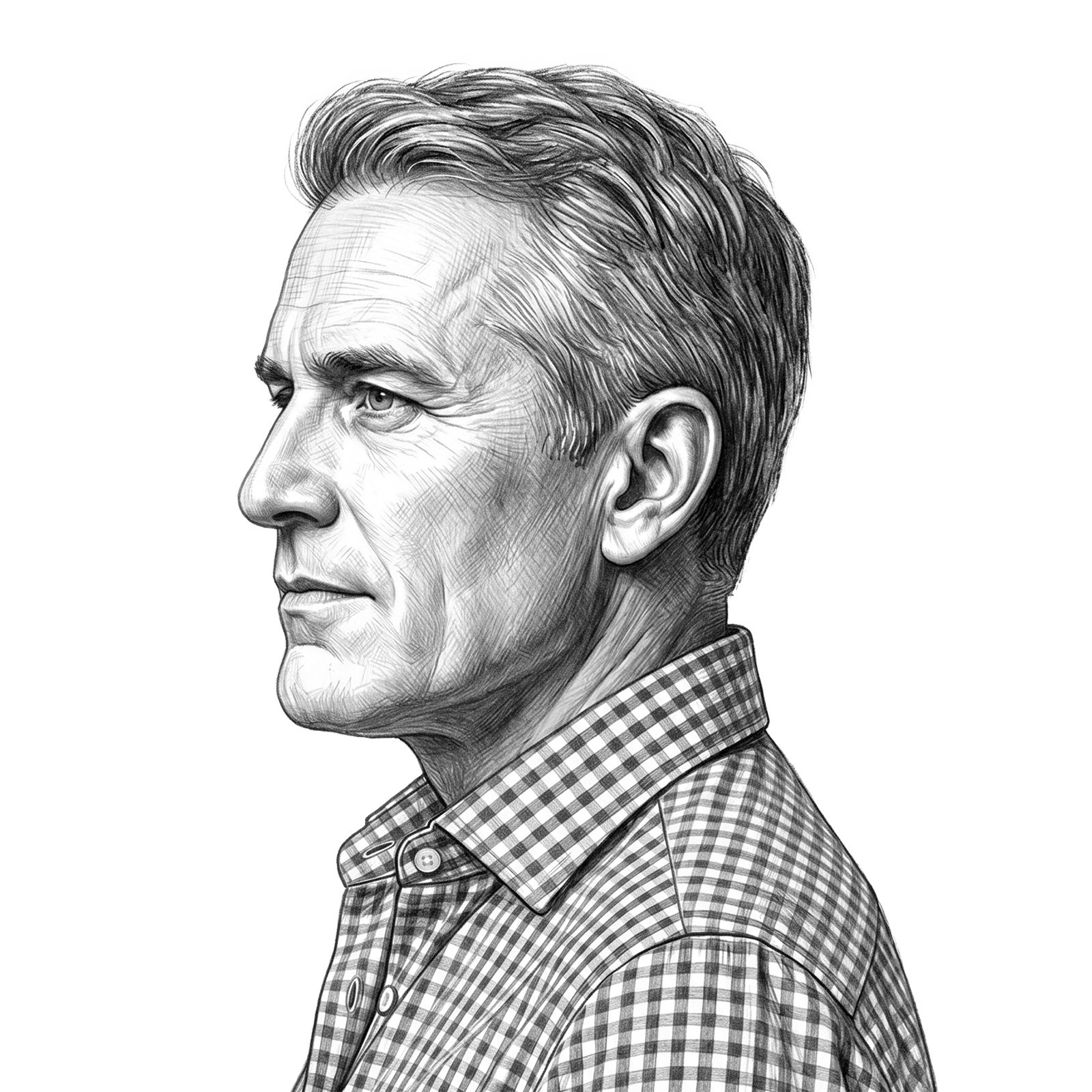 Illustration of a confident business leader in profile, representing executive presence, leadership insight, and professional development through RHR’s Leadership Assessment, Coaching, and Development Solutions.
