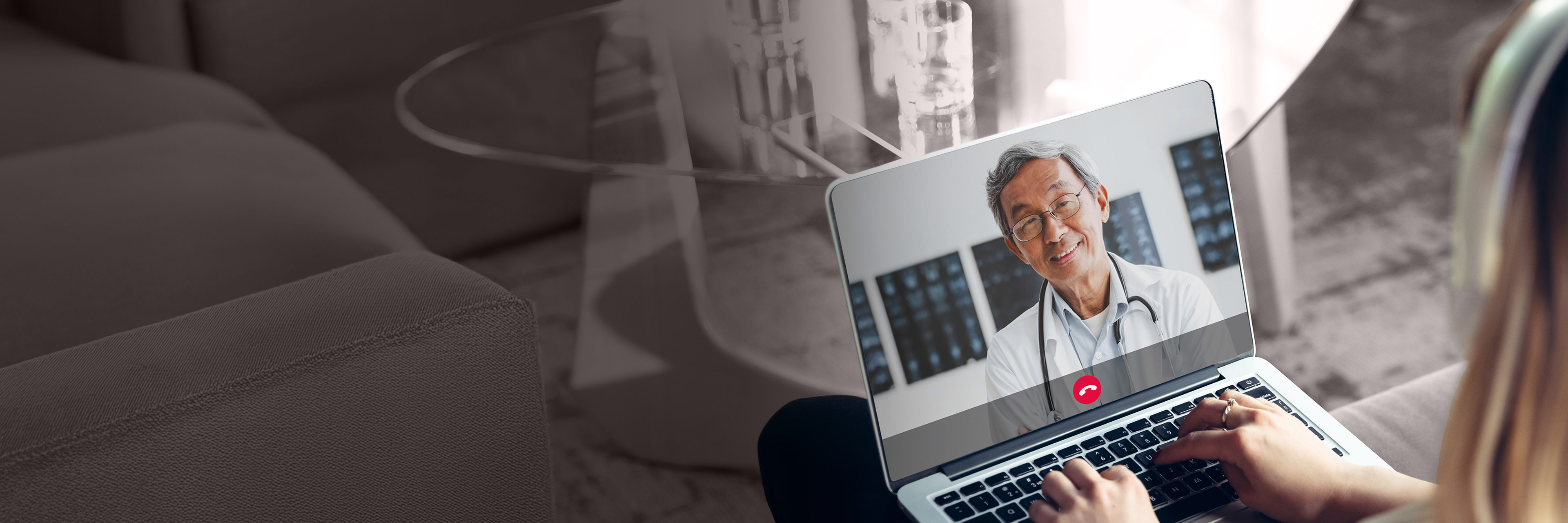 Virtual healthcare consultation image, representing CEO support, executive guidance, and clear decision-making during complex challenges.