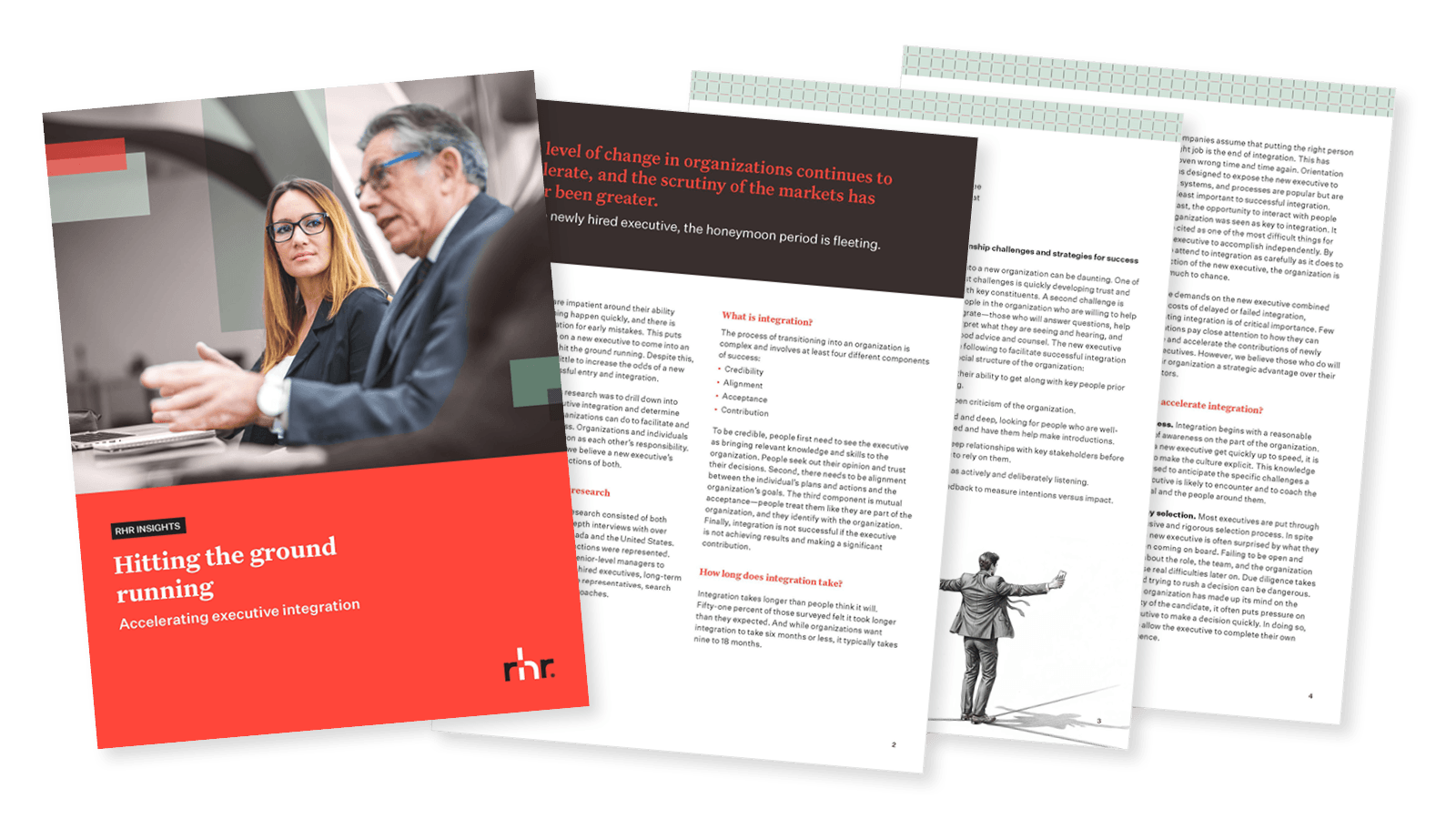 Hitting the ground running insight preview, focused on accelerating executive integration and helping new leaders succeed in complex organizations.