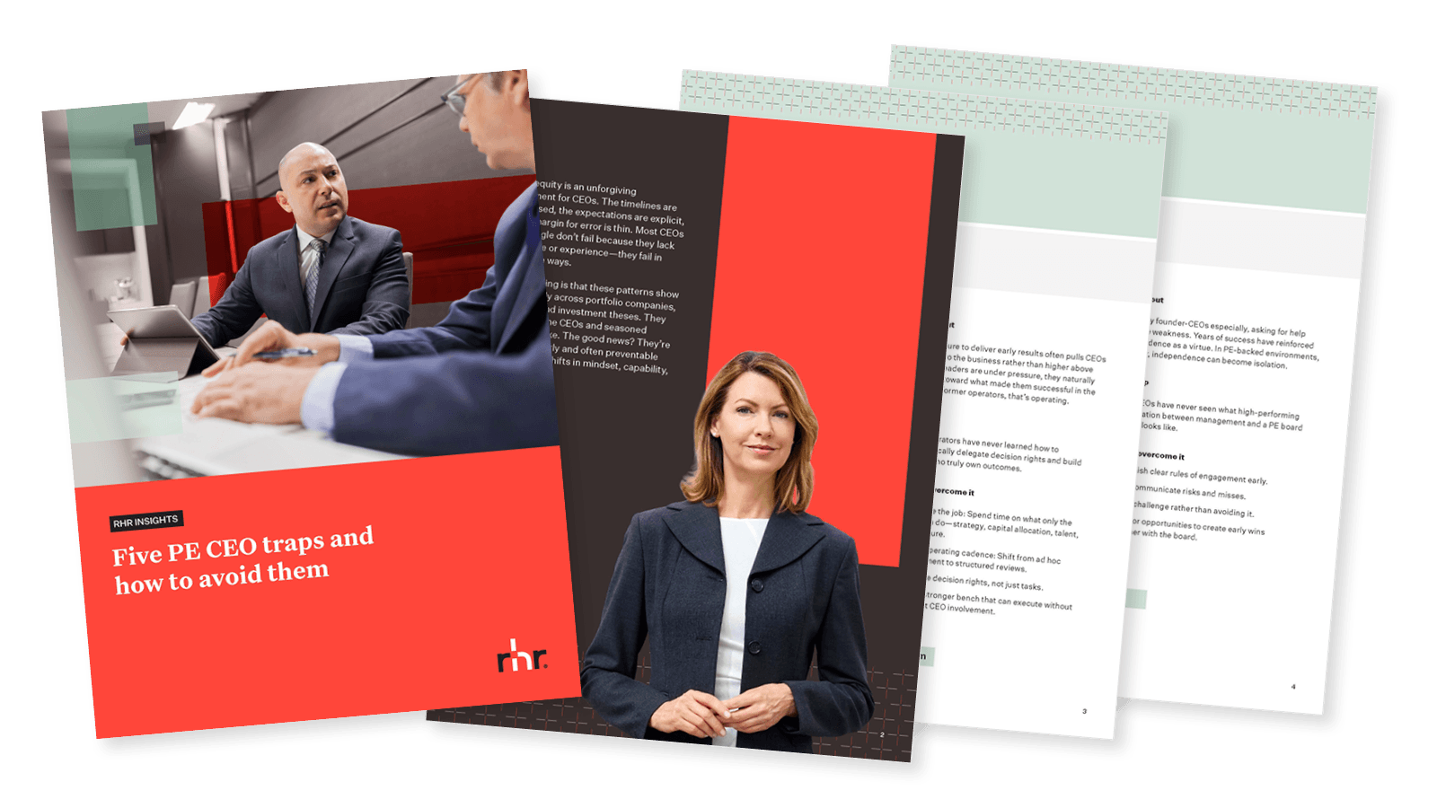 Five PE CEO traps insight preview, focused on predictable CEO leadership challenges in private equity and how to avoid them.