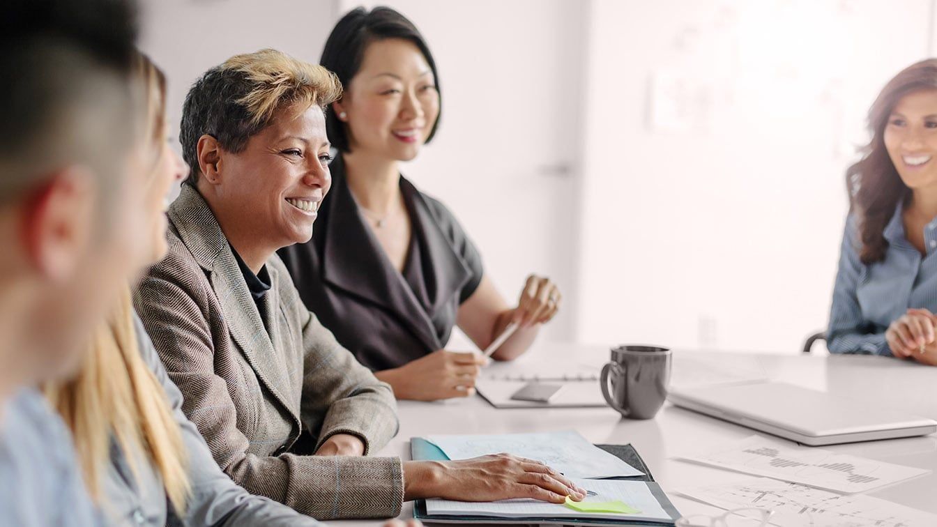 Image of business professionals collaborating during a planning session, representing team formation, leadership alignment, and RHR’s Launching New Teams Solutions.